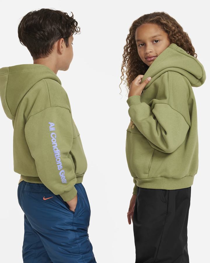 Nike ACG Icon Fleece Kids Za Djevojčice Majica S Kapuljačom Svijetlo | HR-47958PERG