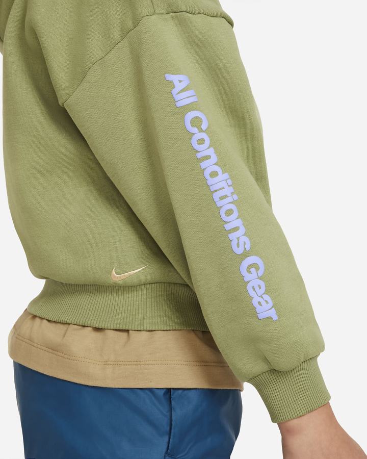 Nike ACG Icon Fleece Kids Za Djevojčice Majica S Kapuljačom Svijetlo | HR-47958PERG