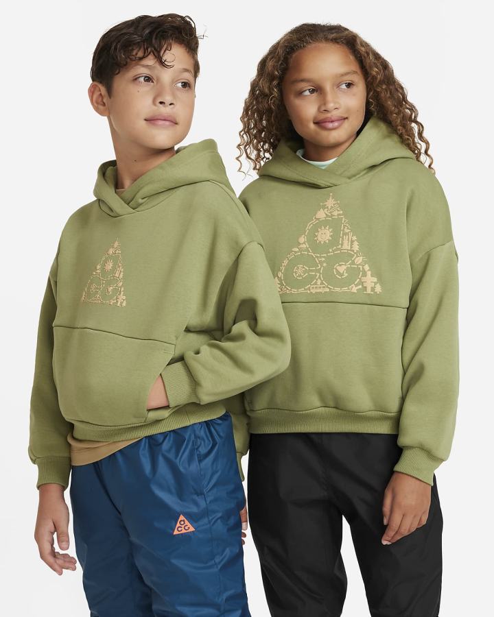 Nike ACG Icon Fleece Kids Za Djevojčice Majica S Kapuljačom Svijetlo | HR-47958PERG