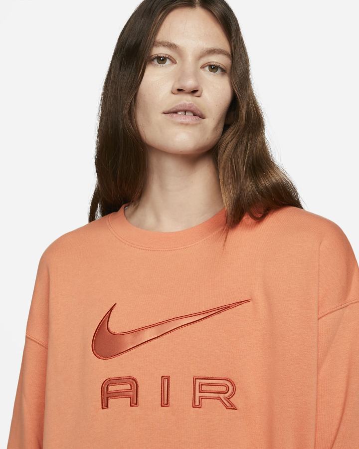 Nike Air Fleece Crew Ženske Dukserice Narančaste | HR-93482DXLS