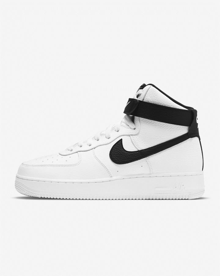 Nike Air Force 1 \'07 High Muške Tenisiće Bijele Crne | HR-83519CBWG