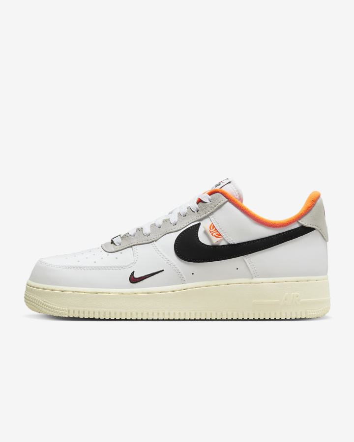 Nike Air Force 1 \'07 LV8 Muške Tenisiće Bijele Narančaste Crne | HR-97014YIGN