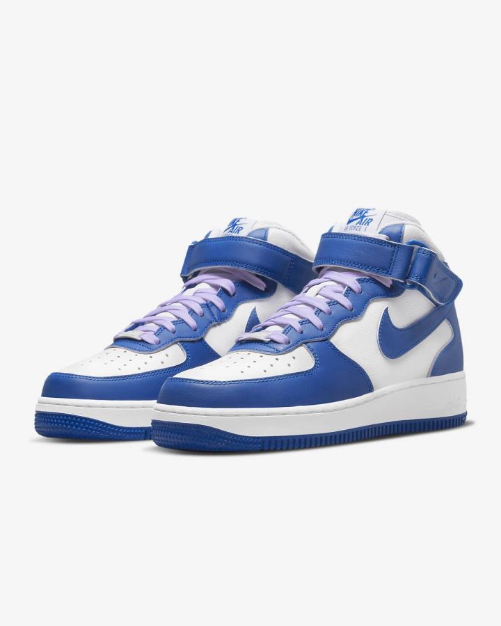 Nike Air Force 1 '07 Mid Ženske Tenisiće Bijele Plave | HR-89235BNIM