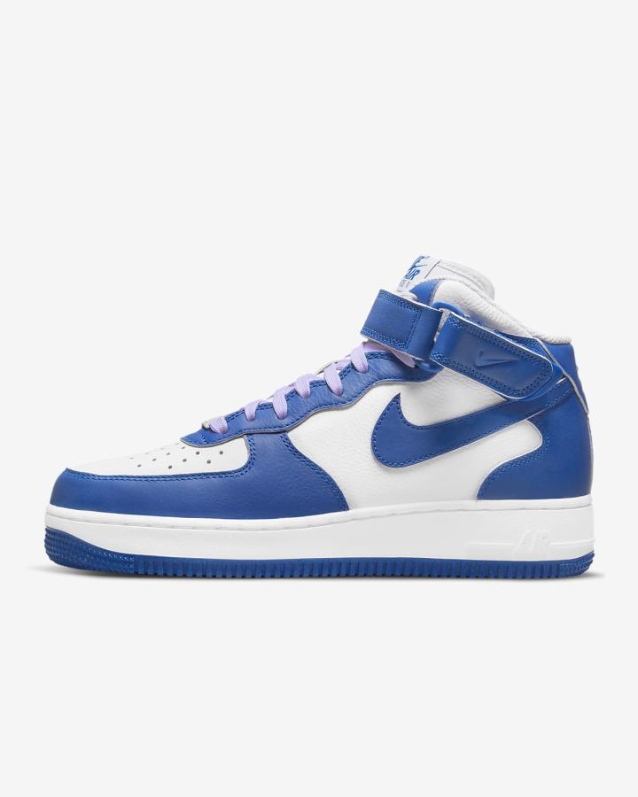 Nike Air Force 1 \'07 Mid Ženske Tenisiće Bijele Plave | HR-89235BNIM