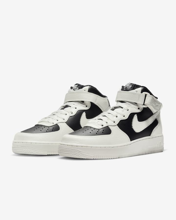 Nike Air Force 1 '07 Mid Ženske Tenisiće Crne | HR-93162HAMN