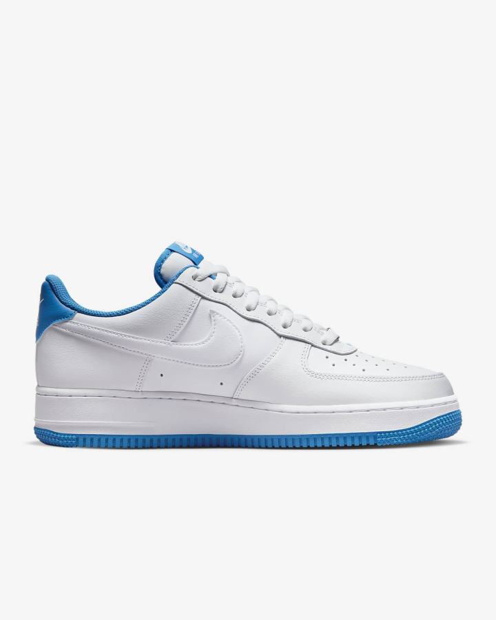 Nike Air Force 1 '07 Muške Tenisiće Bijele Svijetlo Plave Bijele | HR-29760YHLM