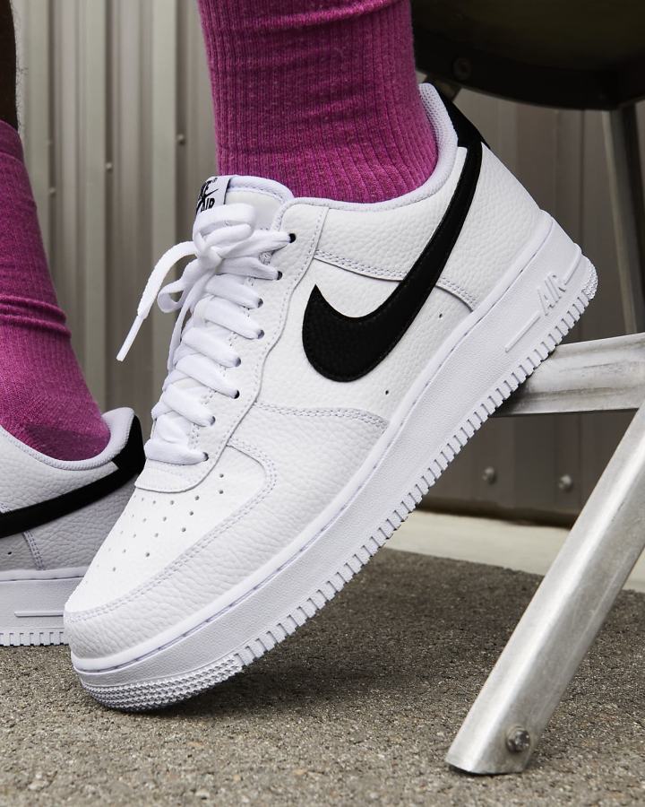 Nike Air Force 1 '07 Muške Tenisiće Bijele Crne | HR-31629FDNC