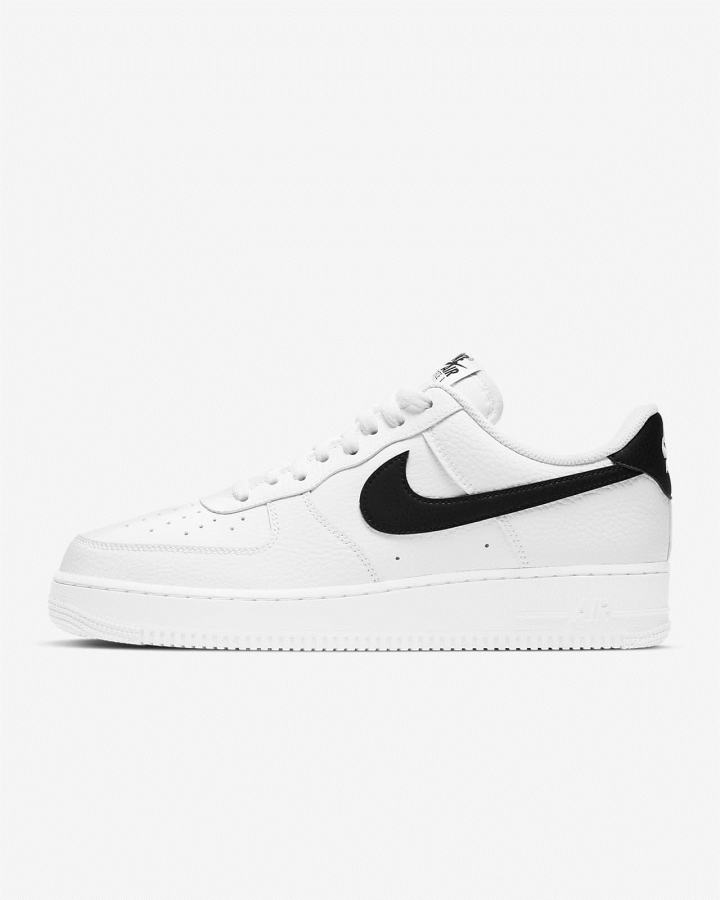 Nike Air Force 1 \'07 Muške Tenisiće Bijele Crne | HR-31629FDNC