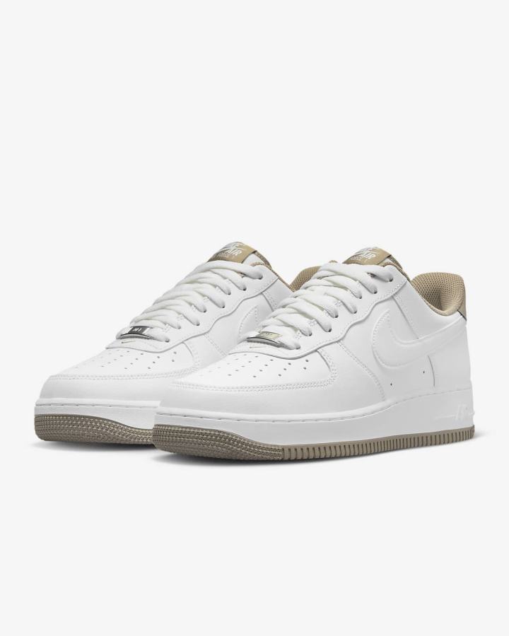 Nike Air Force 1 '07 Muške Tenisiće Bijele Kaki Boja Bijele | HR-70524KFNC