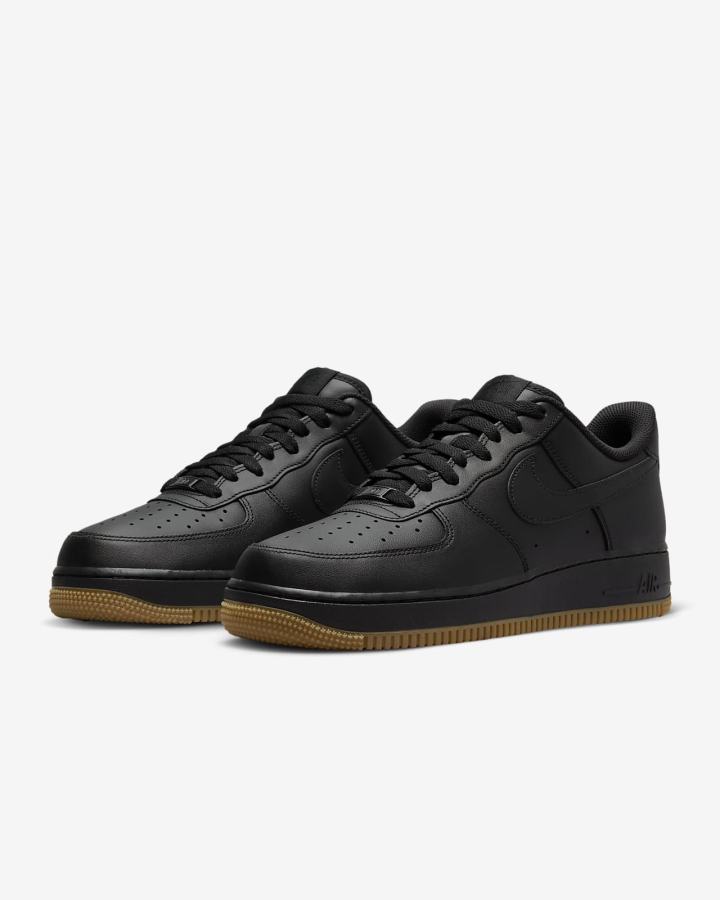 Nike Air Force 1 '07 Muške Tenisiće Crne Svijetlo Smeđe Crne | HR-07452VQJP