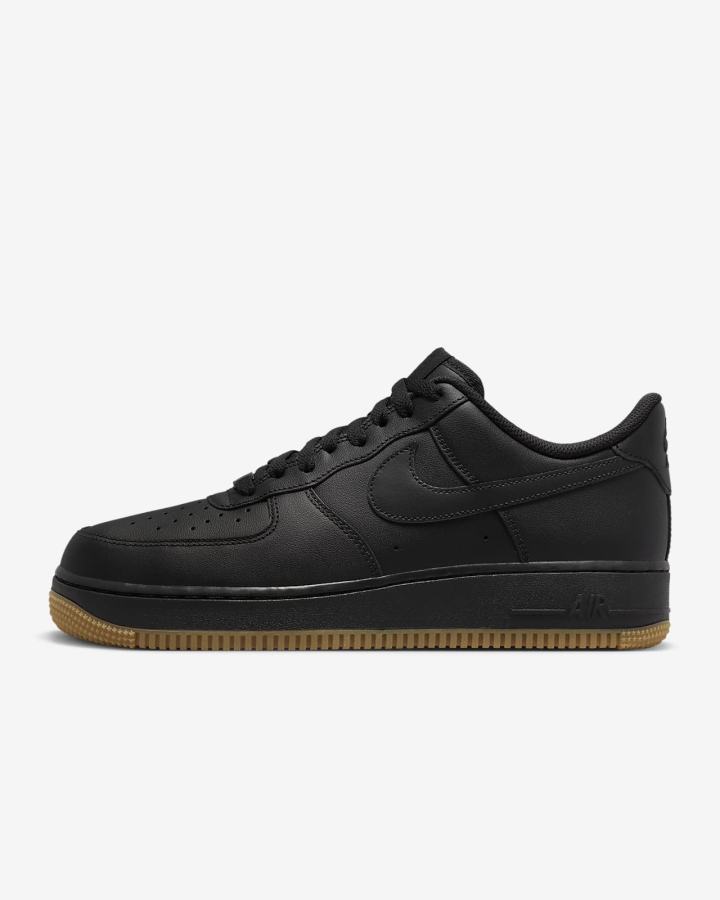 Nike Air Force 1 \'07 Muške Tenisiće Crne Svijetlo Smeđe Crne | HR-07452VQJP