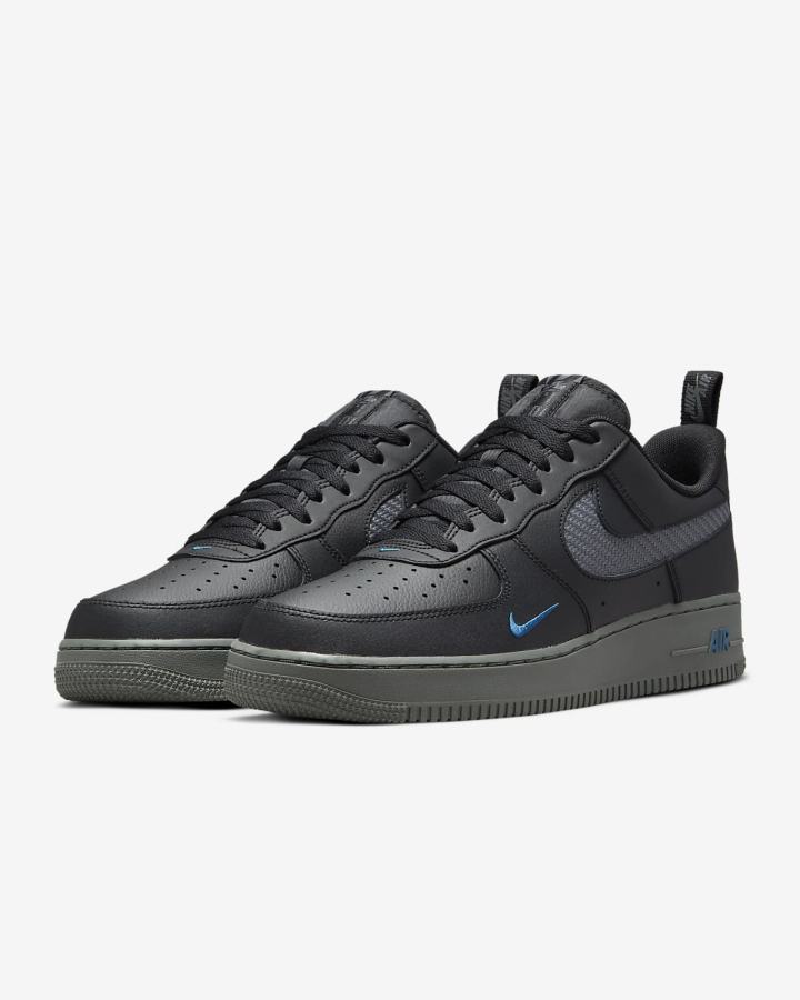 Nike Air Force 1 '07 Muške Tenisiće Crne Sive Bijele | HR-83271FPIB