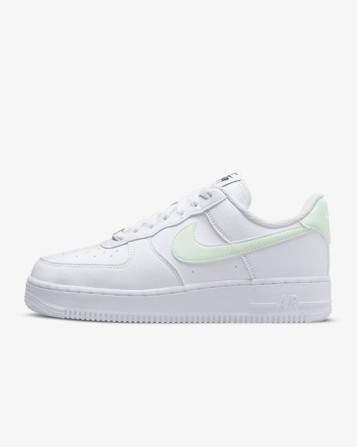 Nike Air Force 1 \'07 Next Nature Ženske Tenisiće Bijele Crne Metalne Srebrne Zelene | HR-54297DTLO