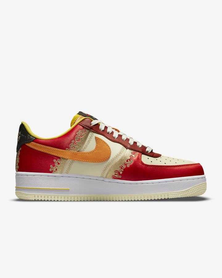 Nike Air Force 1 '07 Premium Muške Tenisiće Crvene Tamno Žute | HR-28740IPNR