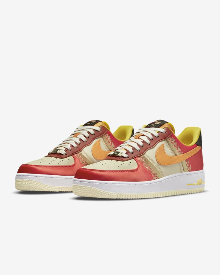 Nike Air Force 1 '07 Premium Muške Tenisiće Crvene Tamno Žute | HR-28740IPNR