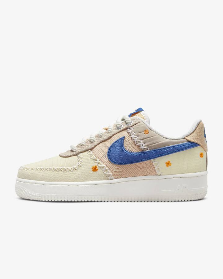 Nike Air Force 1 \'07 Premium Ženske Tenisiće Bijele Crne Tamno Plave | HR-59162GXCS