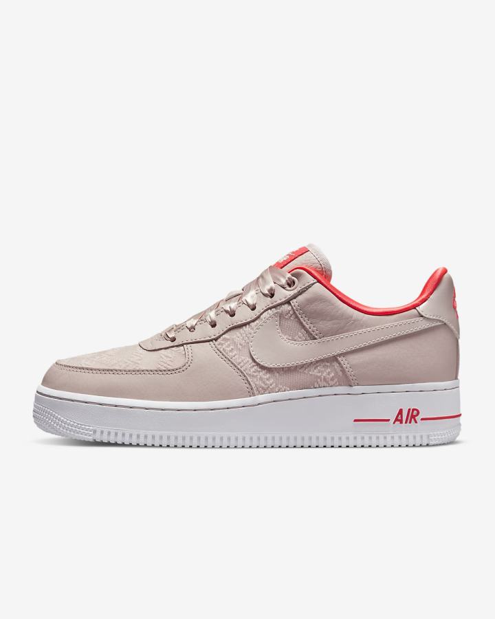 Nike Air Force 1 \'07 Ženske Tenisiće Kaki Boja Sive Crvene Bijele | HR-61703CFAV