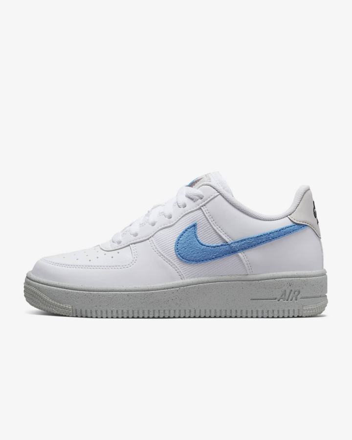 Nike Air Force 1 Crater Kids Za Djevojčice Tenisiće Bijele Svijetlo Bež Plave | HR-61243YMUX