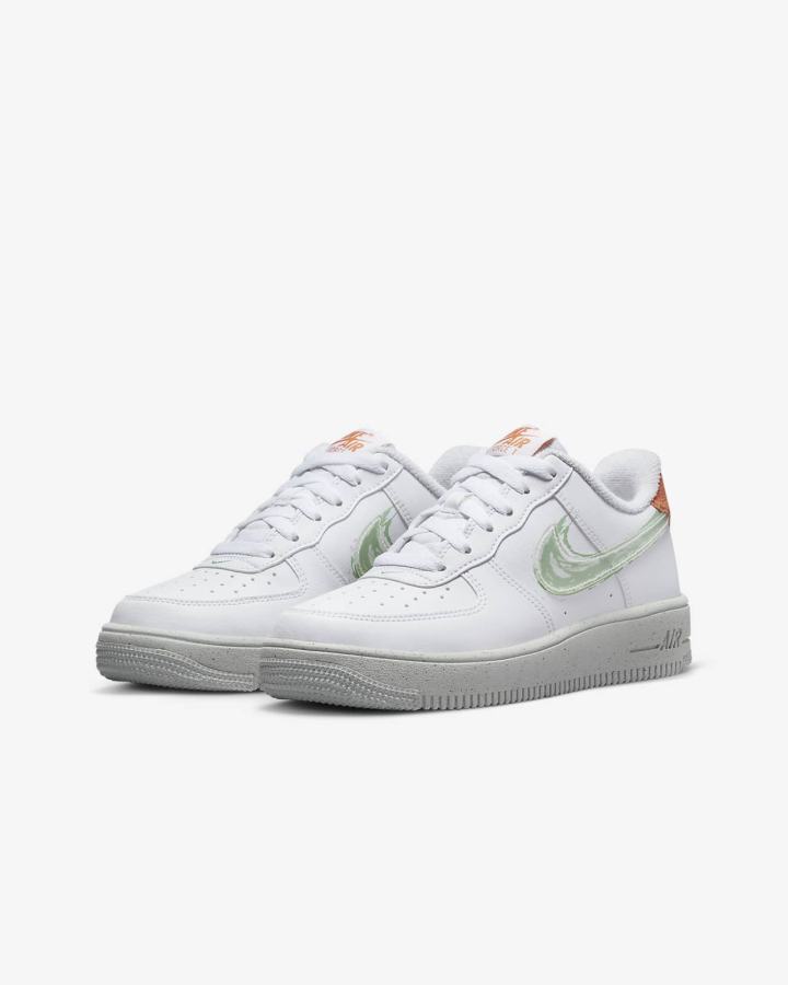 Nike Air Force 1 Crater Kids Za Djevojčice Tenisiće Bijele Narančaste Zelene | HR-75186ZBRD