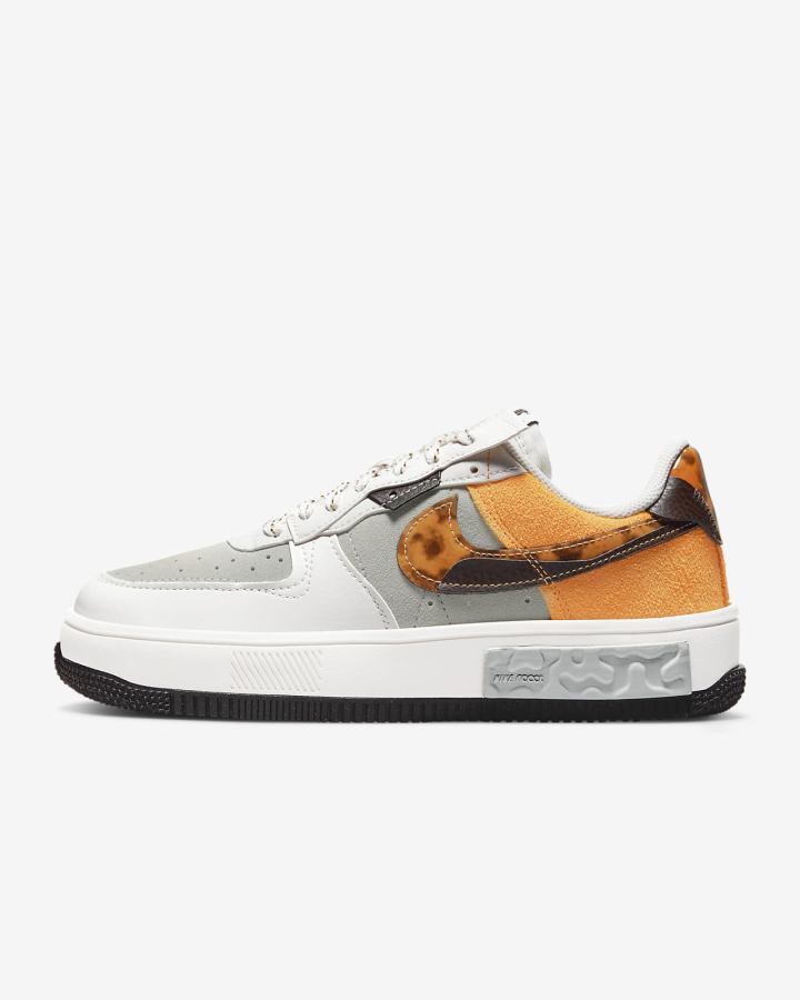 Nike Air Force 1 Fontanka Ženske Tenisiće Smeđe Svijetlo Bež Žute | HR-81590TWFM