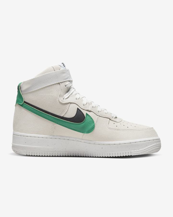 Nike Air Force 1 High SE Ženske Tenisiće Bijele Crne Zelene | HR-83760PVCI