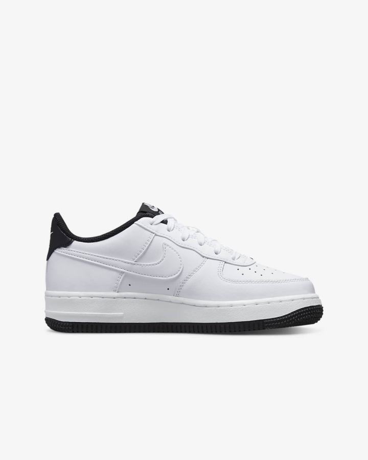 Nike Air Force 1 Kids Za Djevojčice Tenisiće Bijele Crne Bijele | HR-24817KXSF