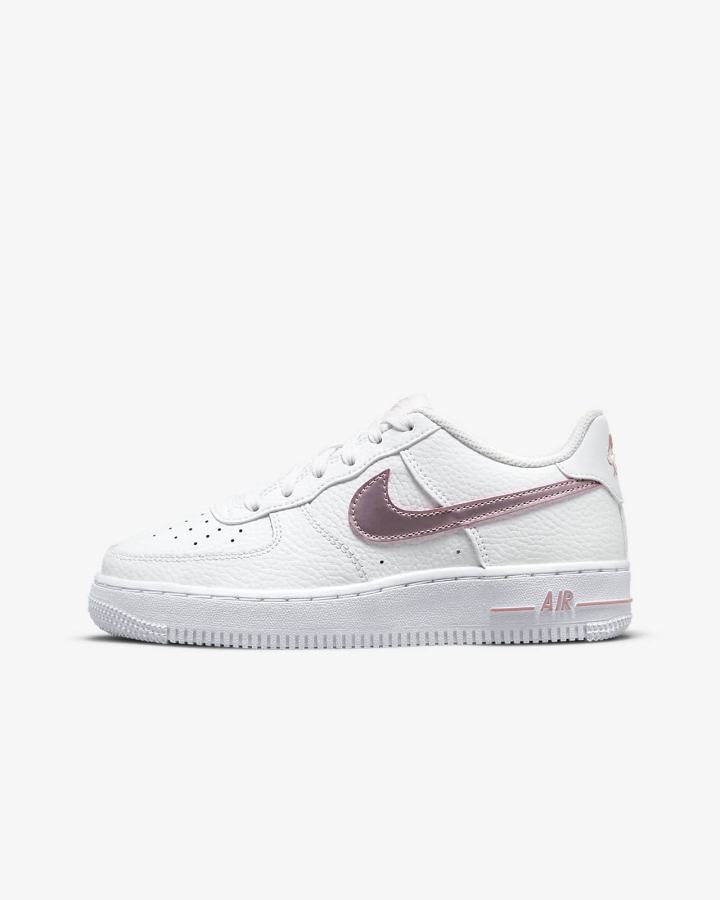 Nike Air Force 1 Kids Za Dječake Tenisiće Bijele Roze | HR-50741WZJN