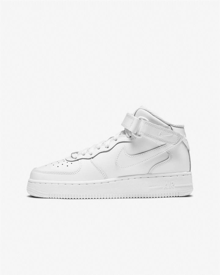 Nike Air Force 1 Mid LE Kids Za Djevojčice Tenisiće Bijele | HR-94213UGNY