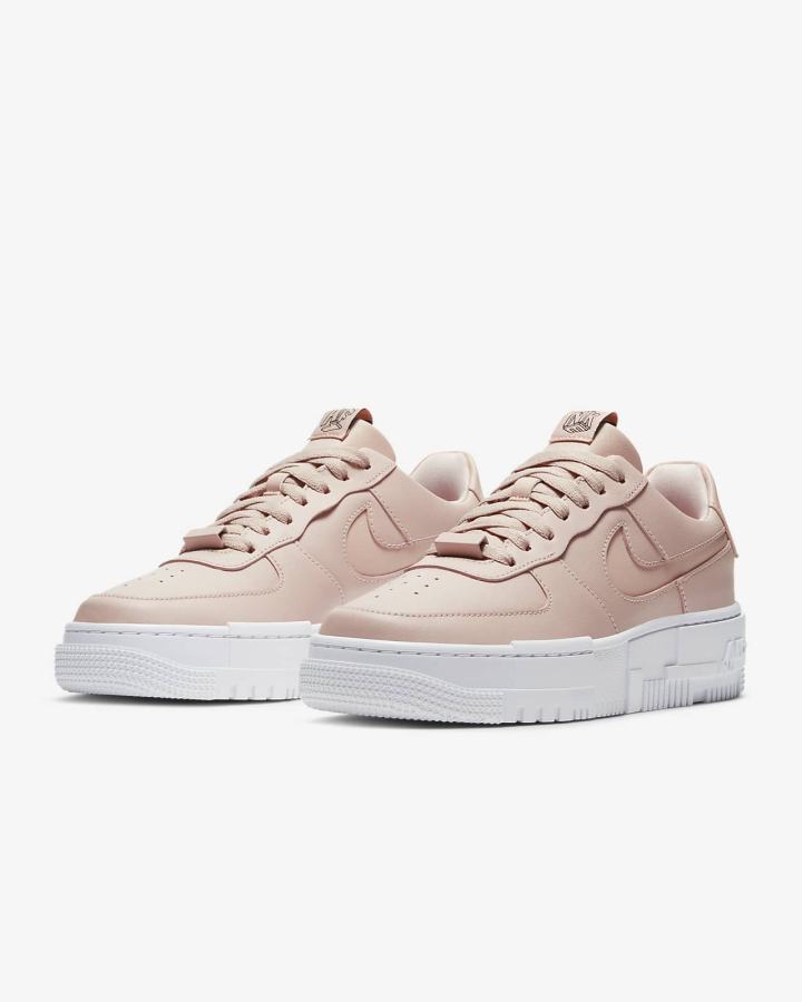 Nike Air Force 1 Pixel Ženske Tenisiće Bež Crne Bijele | HR-27435ENQJ