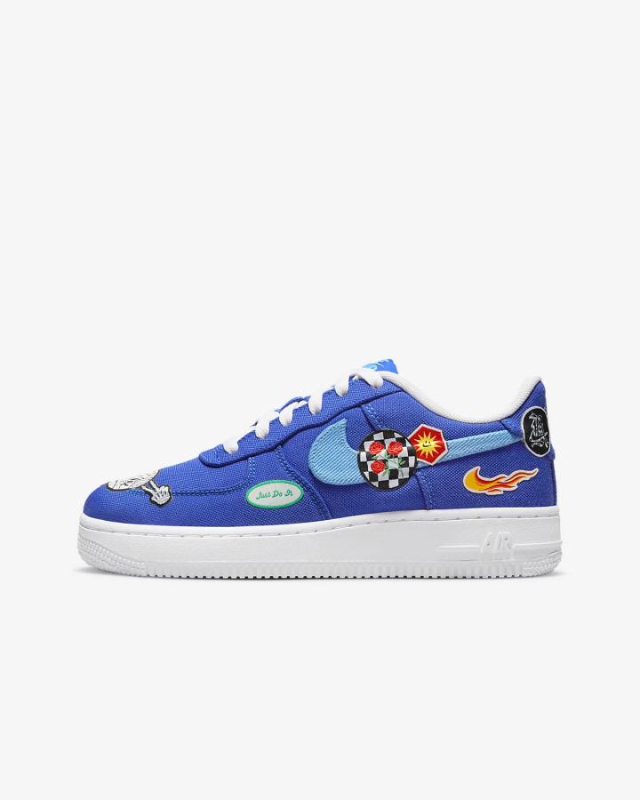 Nike Air Force 1 Premium Kids Za Dječake Tenisiće Plave Bijele Plave | HR-52794WXJO