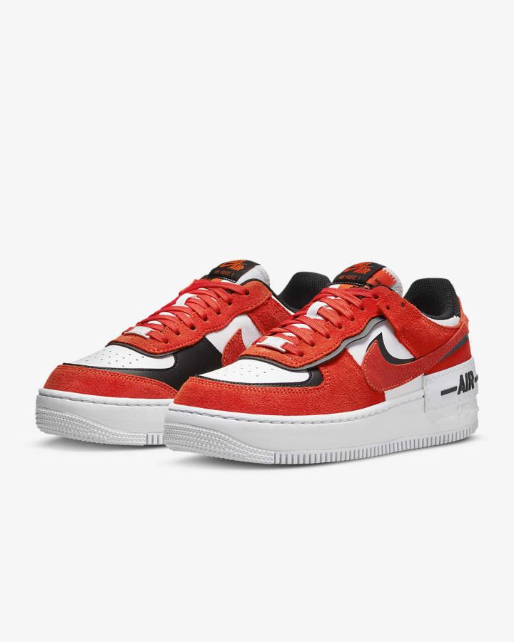 Nike Air Force 1 Shadow Ženske Tenisiće Narančaste Bijele Crne | HR-06592KAQC