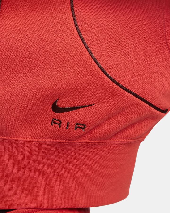 Nike Air Full-Zip Fleece Ženske Majica S Kapuljačom Svijetlo Crvene Smeđe | HR-57039IEUV