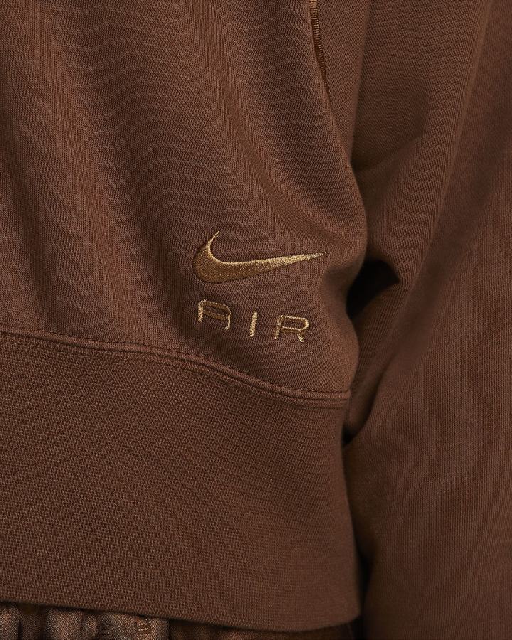 Nike Air Full-Zip Fleece Ženske Majica S Kapuljačom Smeđe | HR-73548WQCL