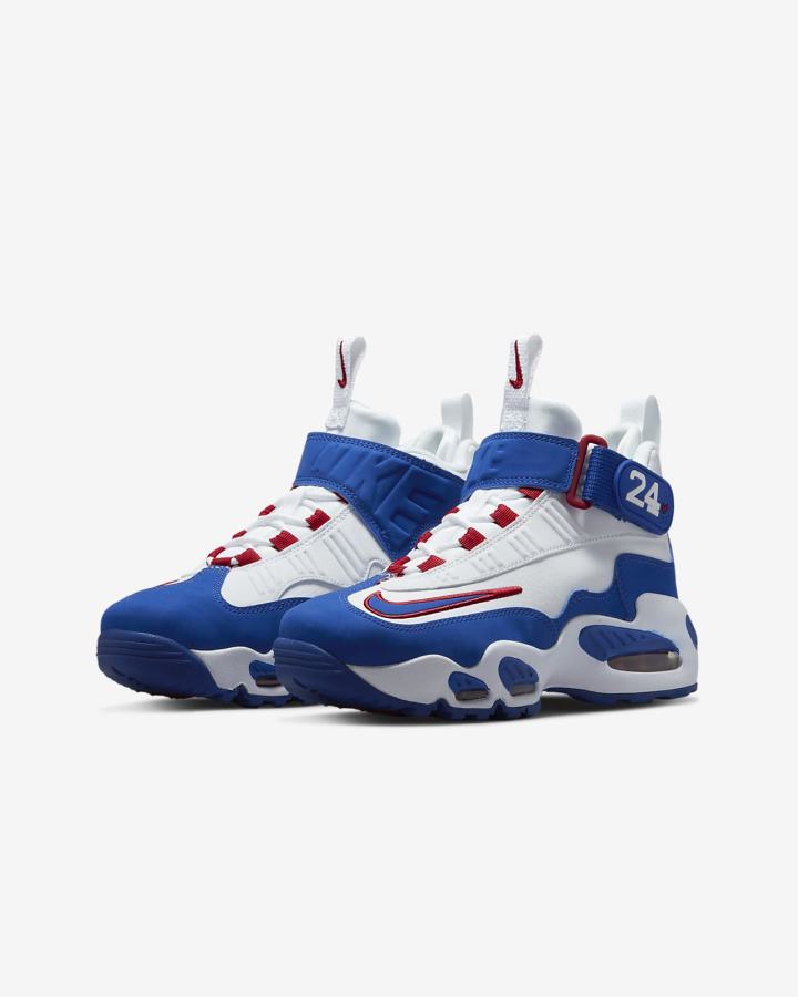 Nike Air Griffey Max 1 Kids Za Dječake Tenisiće Bijele Crvene Kraljevska Plava | HR-12865HUEO