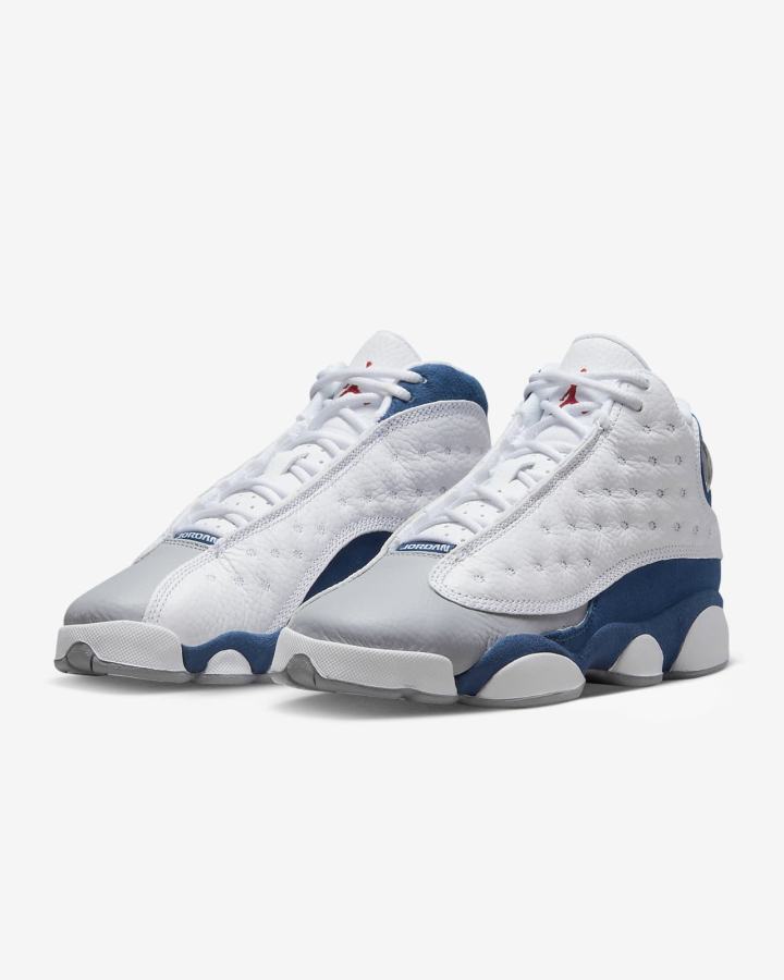 Nike Air Jordan 13 Retro Kids Za Djevojčice Tenisiće Bijele Plave Svijetlo Sive Crvene | HR-84573RDIY