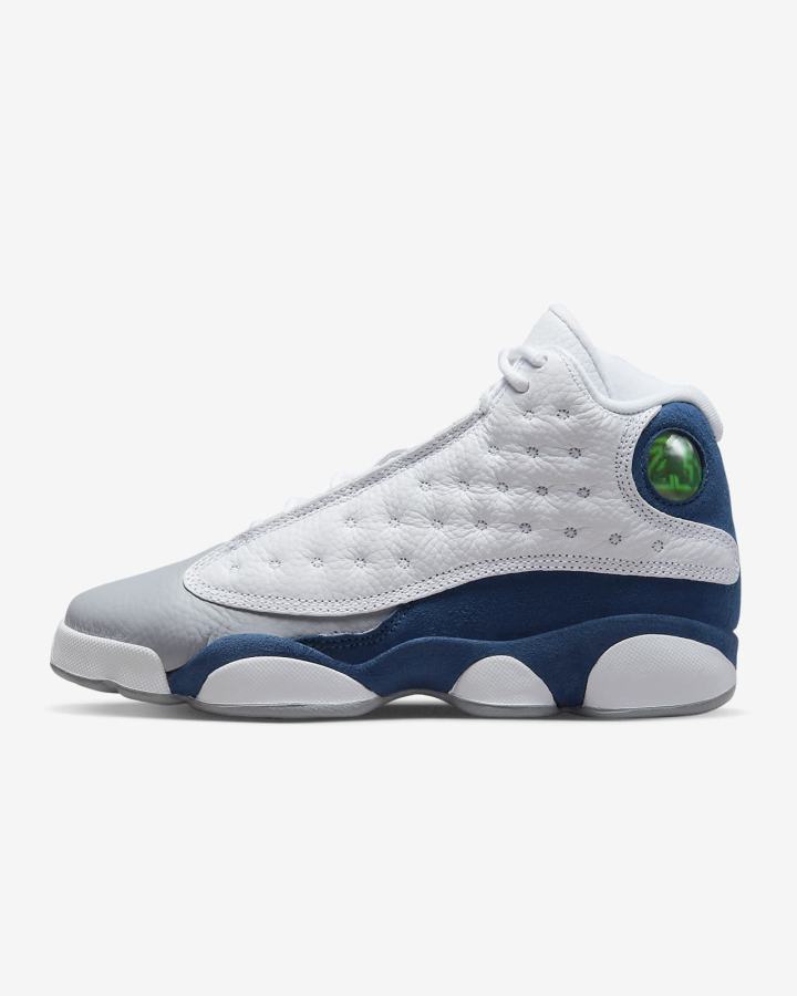 Nike Air Jordan 13 Retro Kids Za Djevojčice Tenisiće Bijele Plave Svijetlo Sive Crvene | HR-84573RDIY