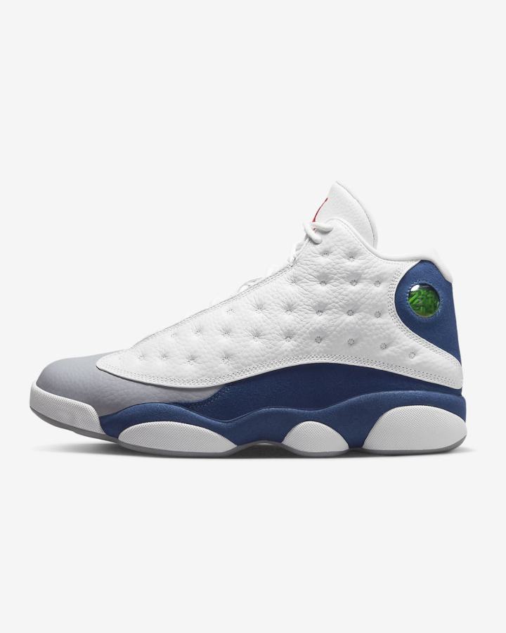 Nike Air Jordan 13 Retro Muške Tenisiće Bijele Plave Svijetlo Sive Crvene | HR-64201EWZO