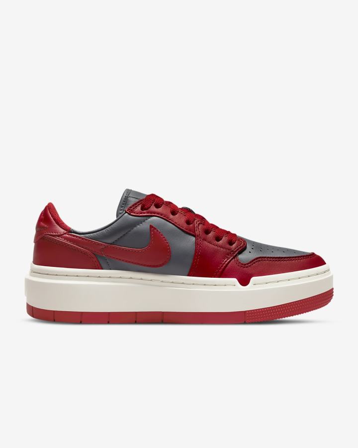 Nike Air Jordan 1 Elevate Low Ženske Tenisiće Tamno Sive Crvene | HR-76185MRVA