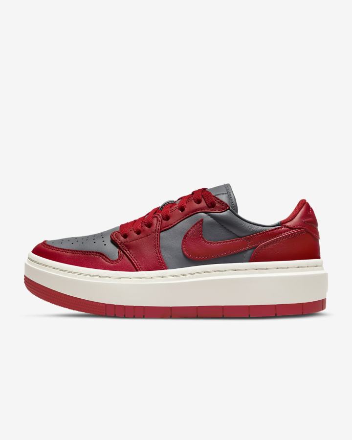 Nike Air Jordan 1 Elevate Low Ženske Tenisiće Tamno Sive Crvene | HR-76185MRVA