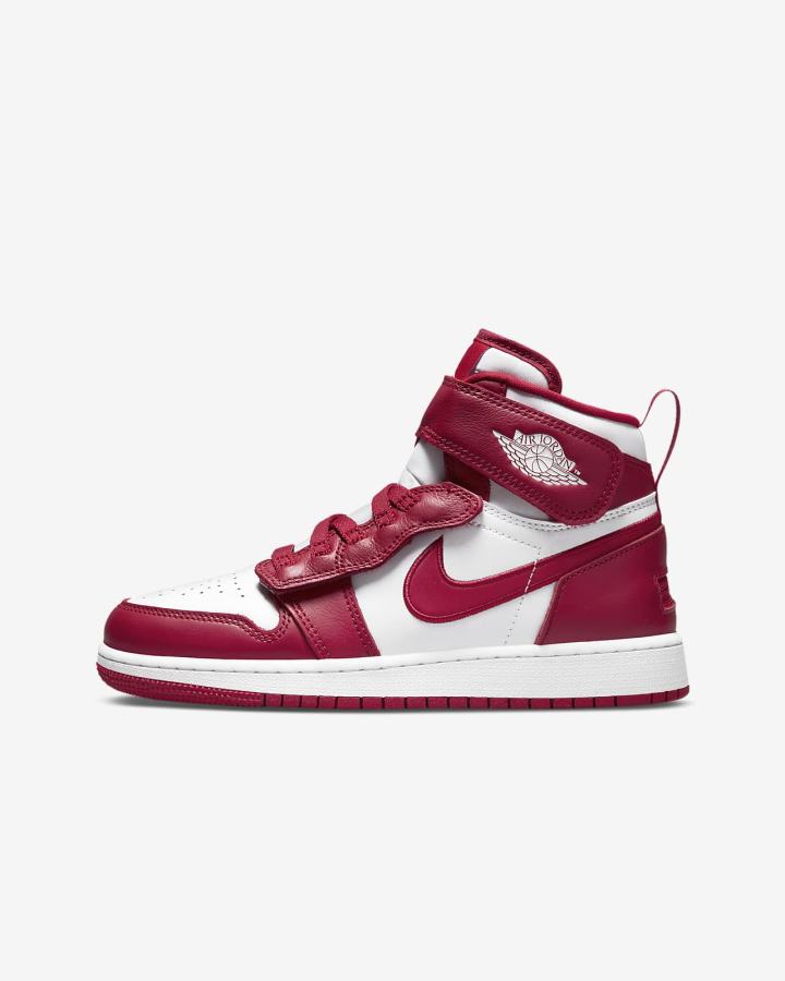 Nike Air Jordan 1 Hi FlyEase Kids Za Dječake Tenisiće Crvene Bijele | HR-68705TEPS