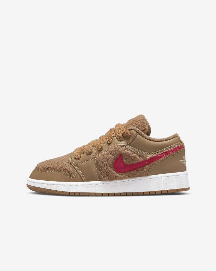 Nike Air Jordan 1 Low Kids Za Dječake Tenisiće Roze Plave Crvene Plave | HR-80591RTEI