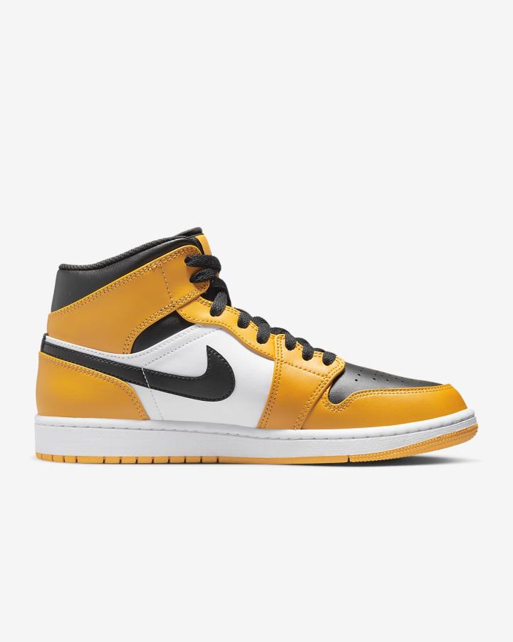 Nike Air Jordan 1 Mid Muške Tenisiće Bijele Crne | HR-60784UCYJ