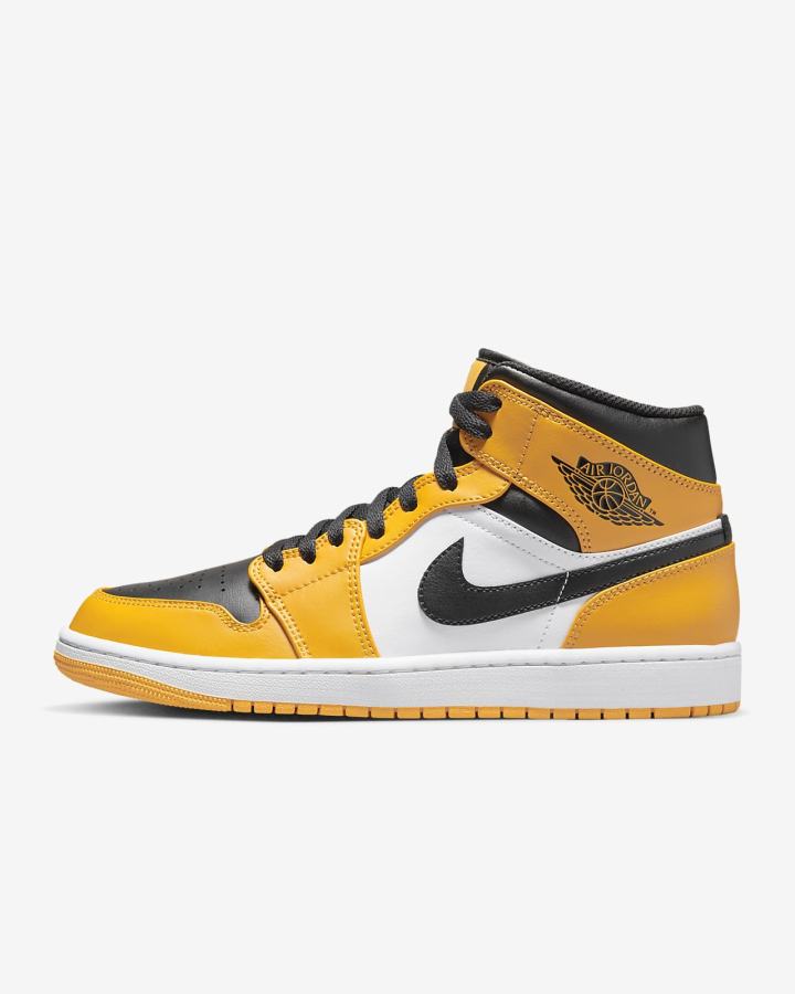 Nike Air Jordan 1 Mid Muške Tenisiće Bijele Crne | HR-60784UCYJ