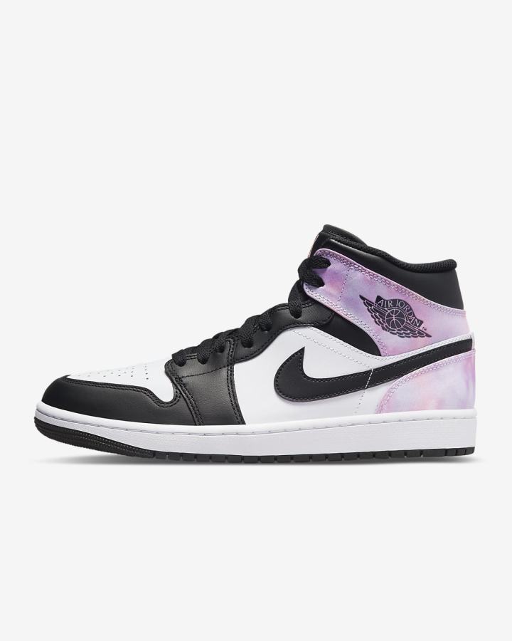 Nike Air Jordan 1 Mid SE Muške Tenisiće Crne Bijele Koraljne | HR-07548FNST