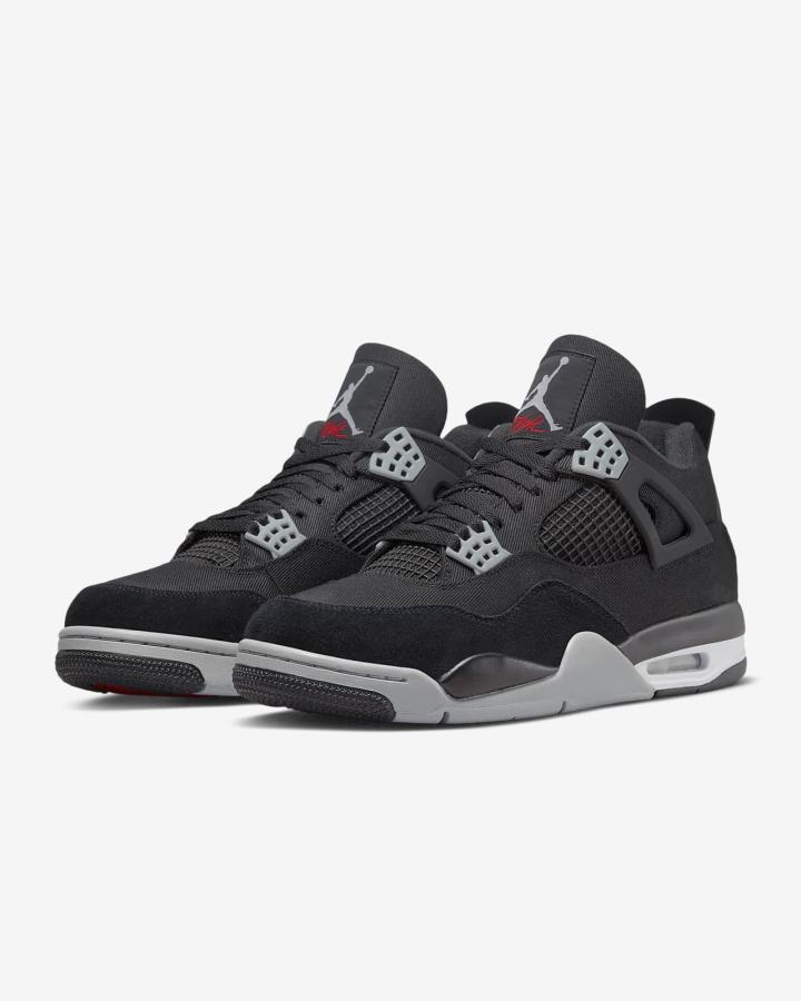 Nike Air Jordan 4 Retro SE Muške Tenisiće Crne Bijele Crvene Svijetlo Sive | HR-83051KUMC