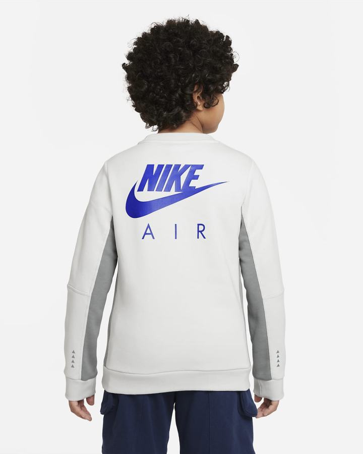 Nike Air Kids Crew Za Dječake Dukserice Sive Kraljevska Plava | HR-80196TJLV