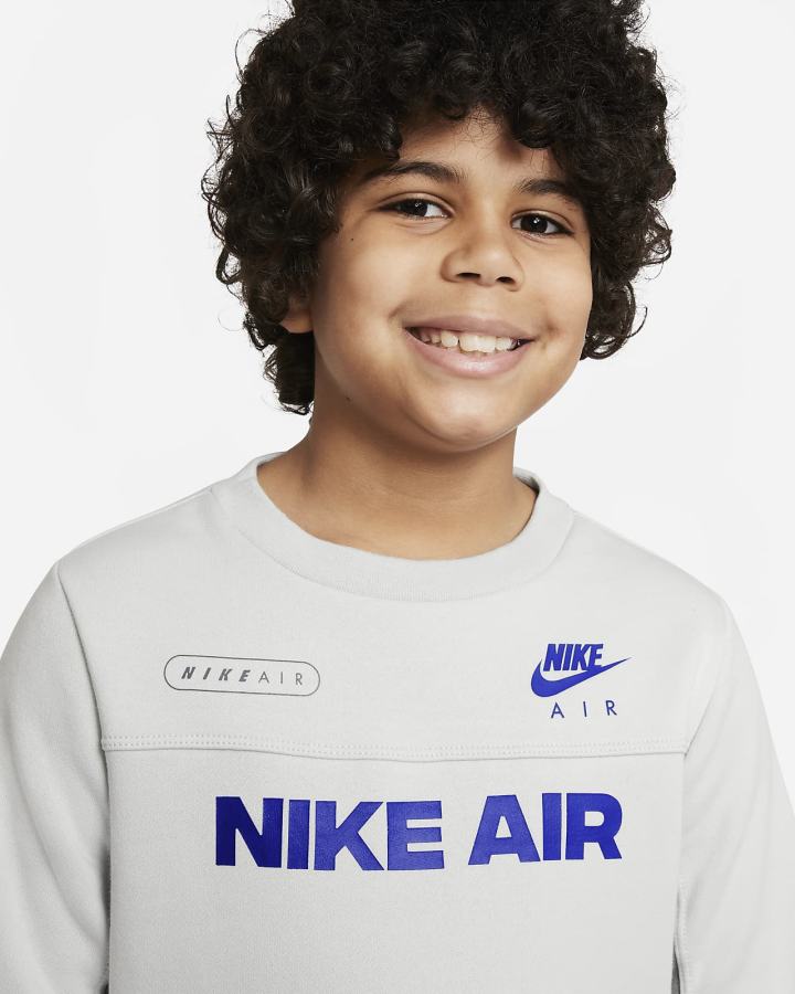 Nike Air Kids Crew Za Dječake Dukserice Sive Kraljevska Plava | HR-80196TJLV