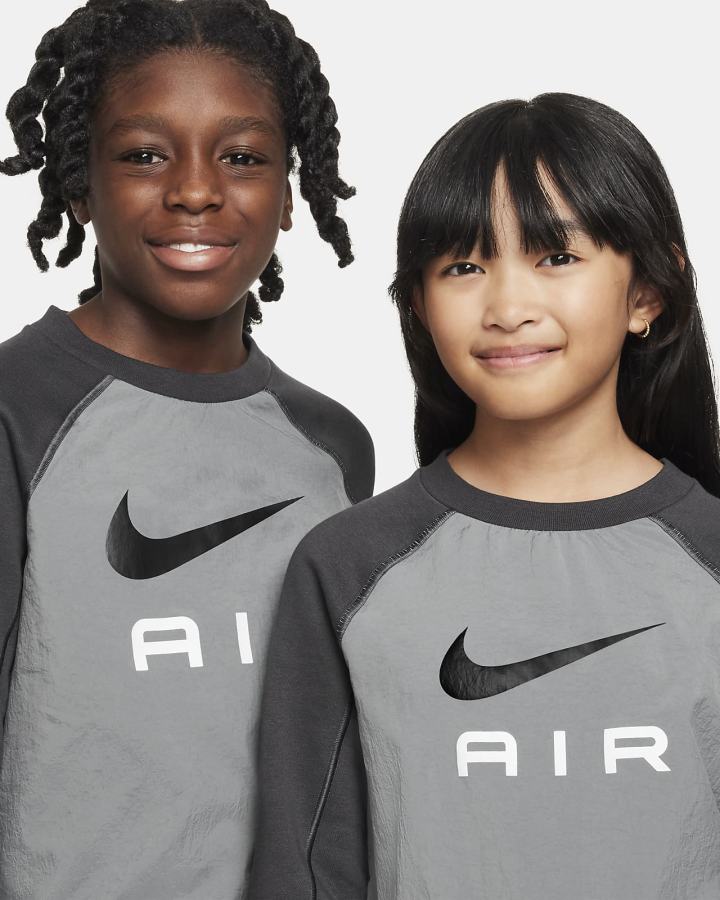 Nike Air Kids Za Djevojčice Dukserice Tamno Sive | HR-26495KXWP