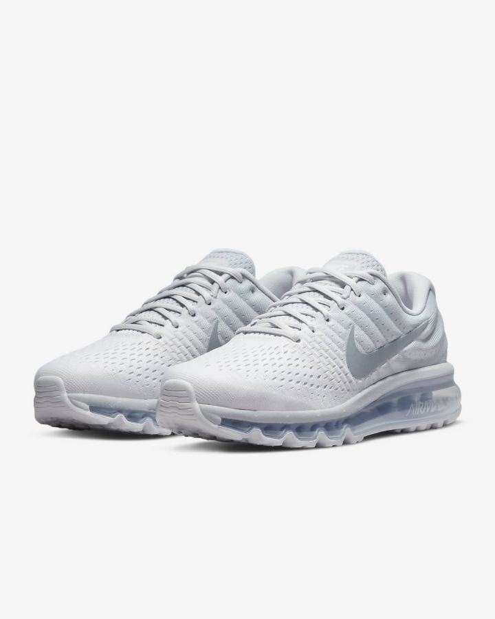 Nike Air Max 2017 Ženske Tenisiće Platine Bijele Sive | HR-85971MKQR