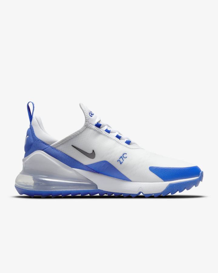 Nike Air Max 270 G Ženske Cipele Za Golf Bijele Plave Platine Crne | HR-17268STIU